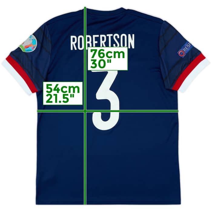 2020-22 Scotland Home Shirt Robertson #3 - 9/10 - (L)