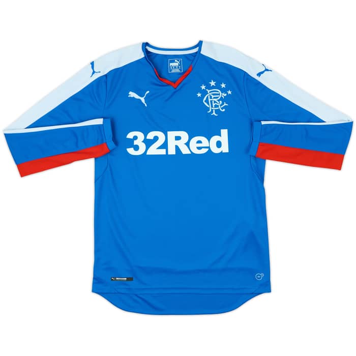 2015-16 Rangers Home L/S Shirt - 10/10 - (S)