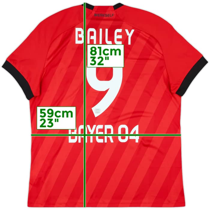 2019-20 Bayer Leverkusen Home Shirt Bailey #9 - 10/10 - (XXL)