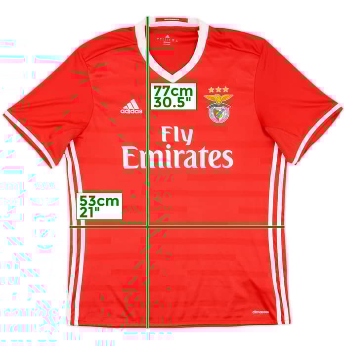 2016-17 Benfica Home Shirt - 10/10 - (L)