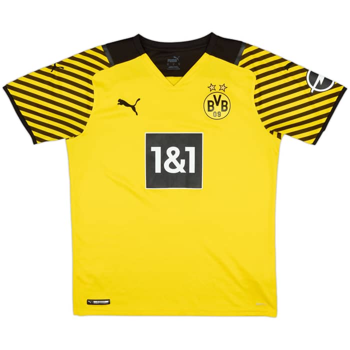 2021-22 Borussia Dortmund Home Shirt Haaland #9 - 8/10 - (M)