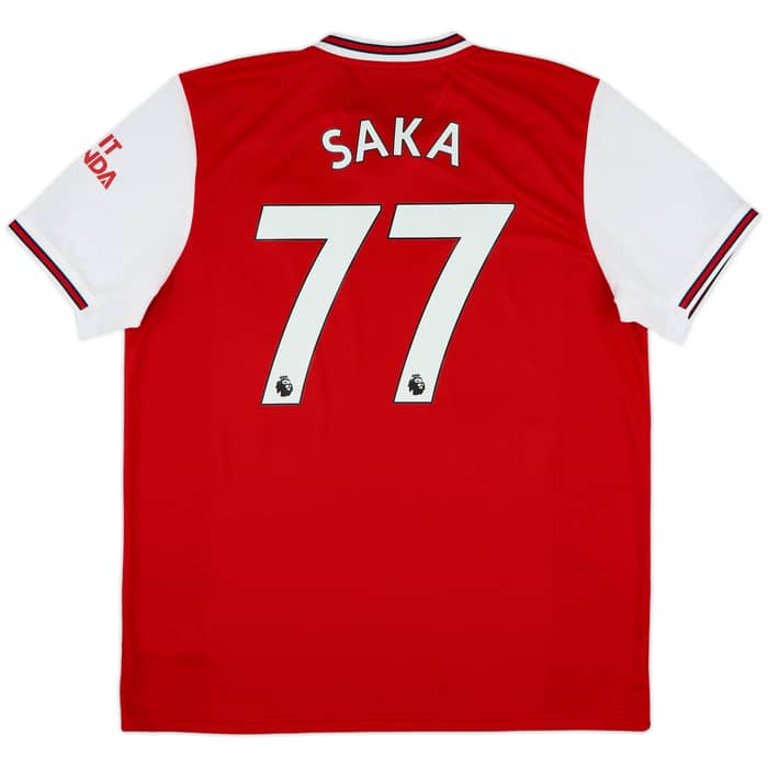 2019-20 Arsenal Home Shirt Saka #77 - 10/10 - (XL)