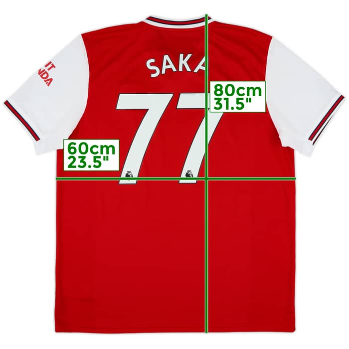 2019-20 Arsenal Home Shirt Saka #77 - 10/10 - (XL)