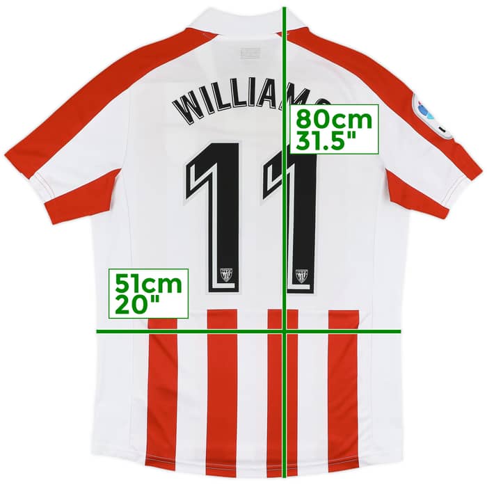 2017-18 Athletic Bilbao Home Shirt Williams #11 - 6/10 - (M)