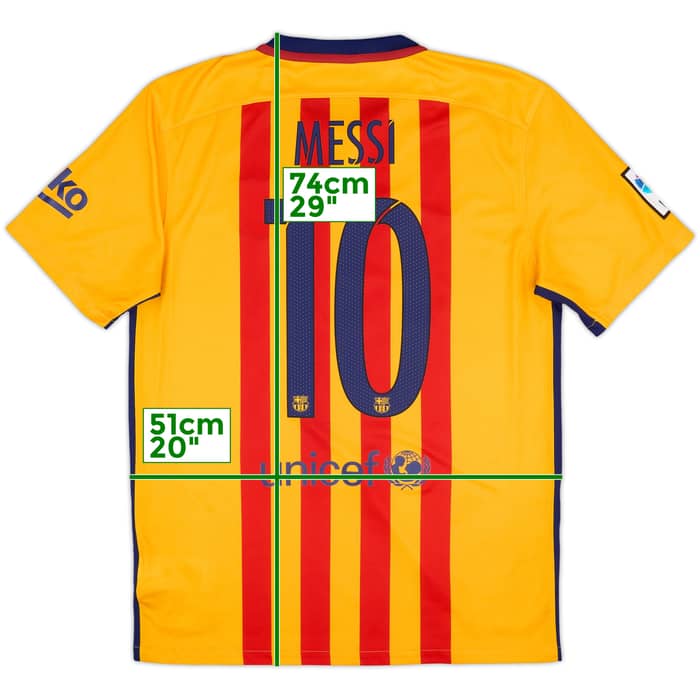 2015-16 Barcelona Away Shirt Messi #10 - 8/10 - (M)
