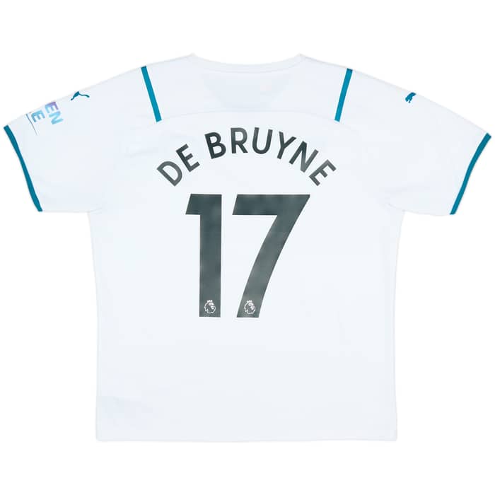 2021-22 Manchester City Away Shirt De Bruyne #17 - 9/10 - (L)