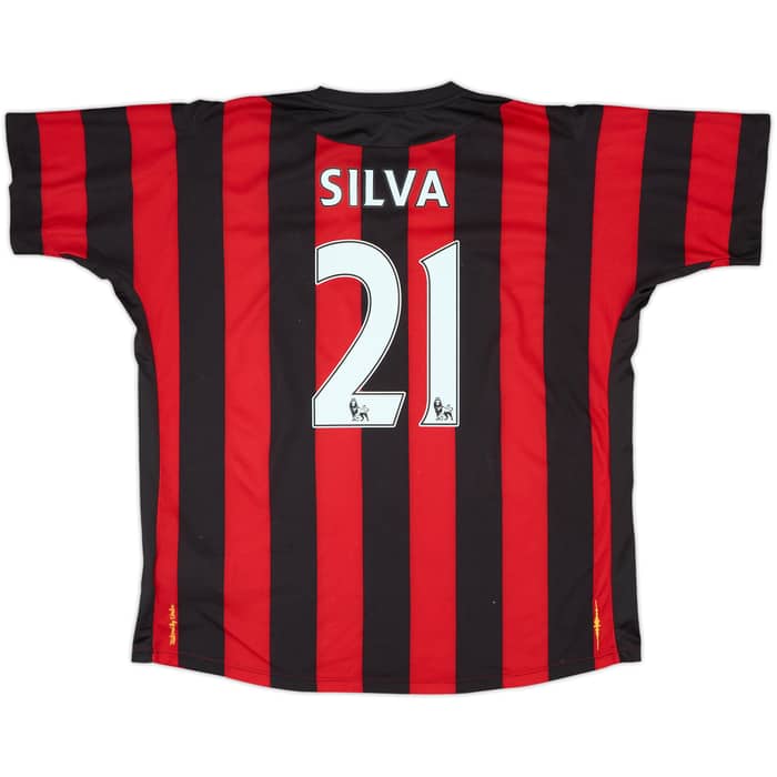 2011-12 Manchester City Away Shirt Silva #21 - 7/10 - (XXL)