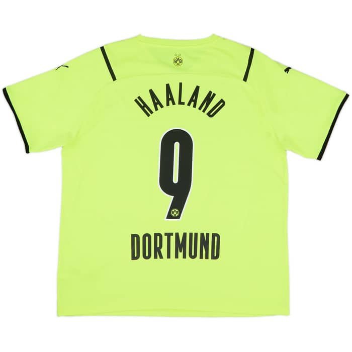 2021-22 Borussia Dortmund European Home Shirt Haaland #9 - 10/10 - (XL)