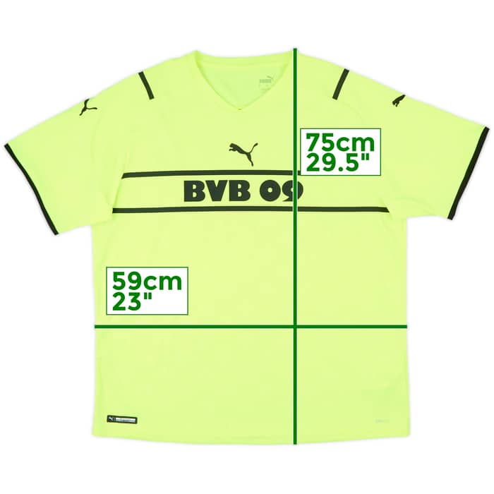 2021-22 Borussia Dortmund European Home Shirt Haaland #9 - 10/10 - (XL)