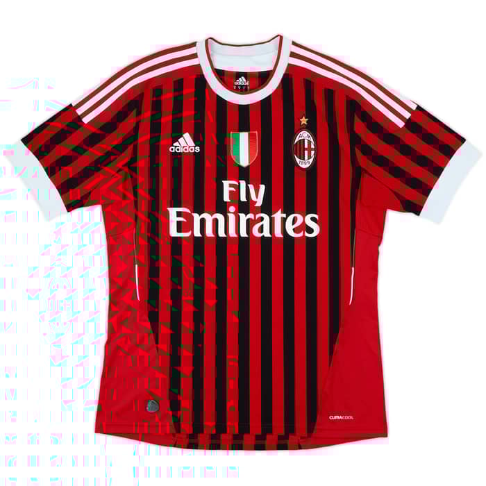 2011-12 AC Milan Home Shirt - 6/10 - (M)