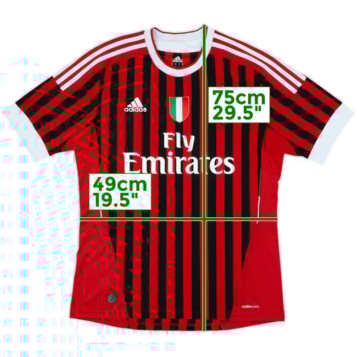 2011-12 AC Milan Home Shirt - 6/10 - (M)