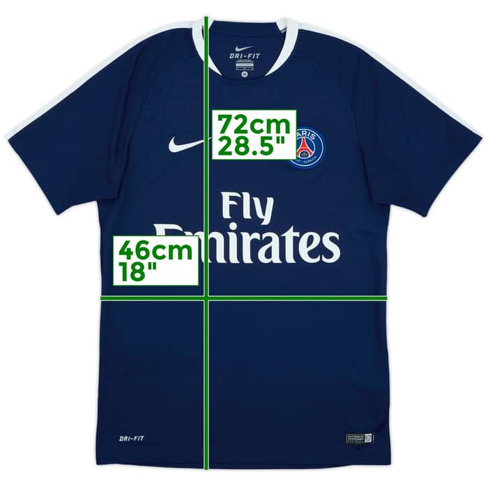 2015-16 Paris Saint-Germain Nike Training Shirt - 9/10 - (M)