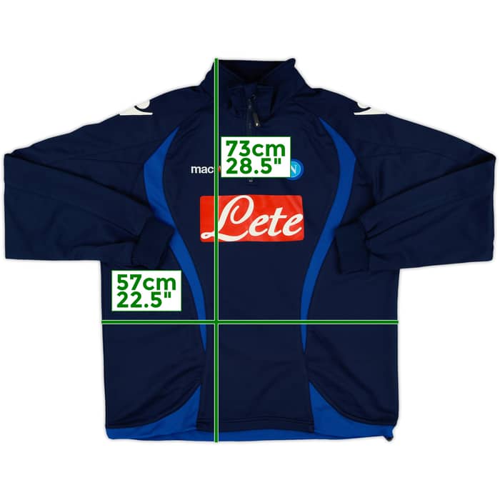 2012-13 Napoli Macron 1/4 Zip Drill Top - 7/10 - (S)