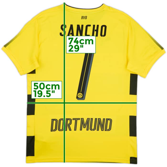 2017-18 Borussia Dortmund Home Shirt Sancho #7 - 5/10 - (M)