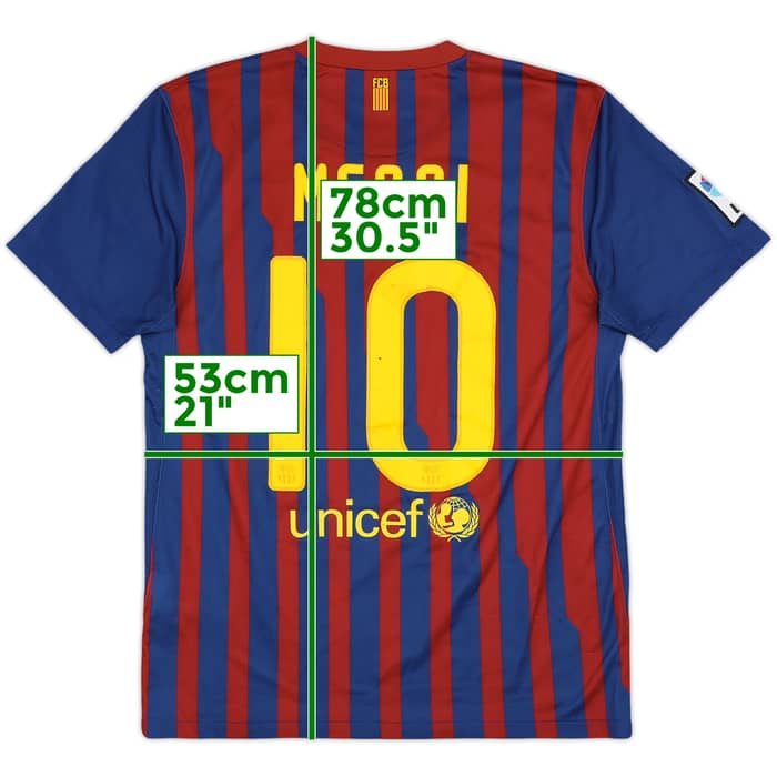 2011-12 Barcelona Home Shirt Messi #10 - 6/10 - (M)