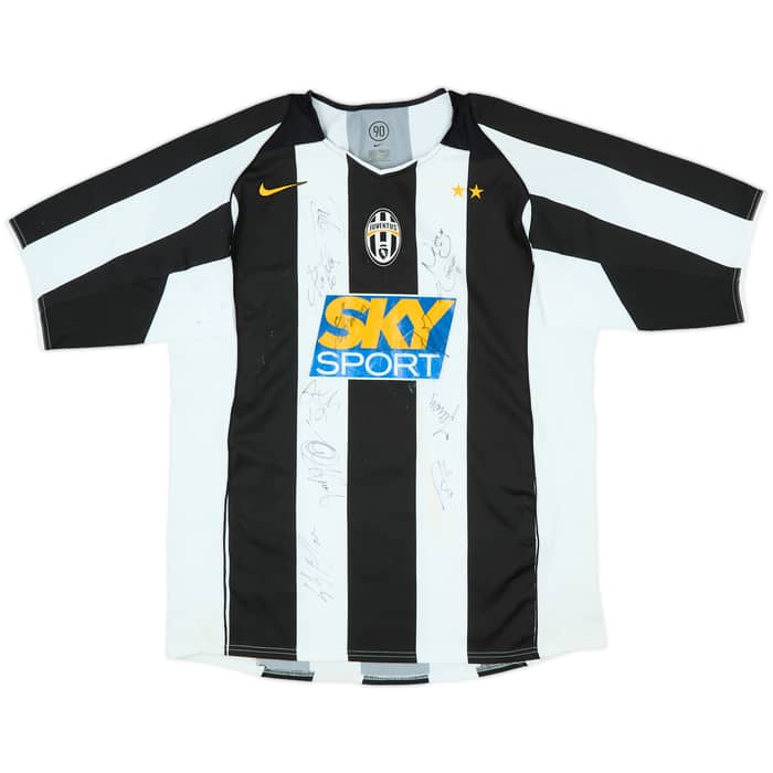 2004-05 Juventus Signed Home Shirt - 5/10 - (L)