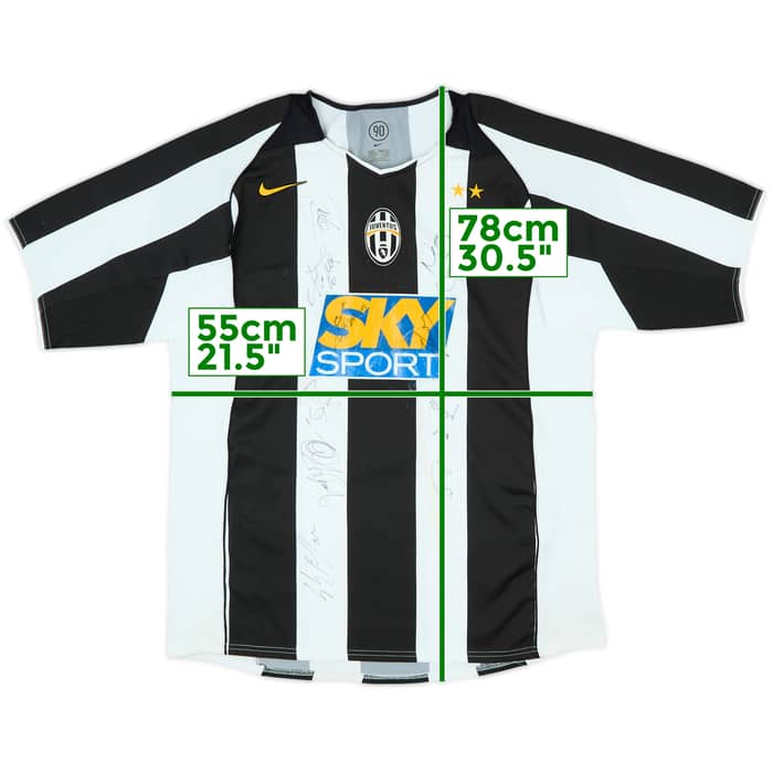 2004-05 Juventus Signed Home Shirt - 5/10 - (L)