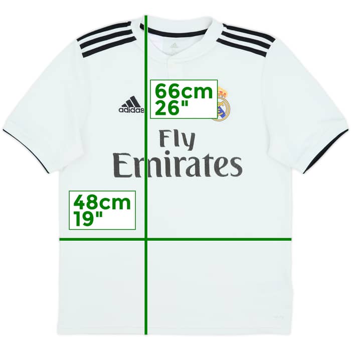 2018-19 Real Madrid Home Shirt - 5/10 - (XL.Boys)