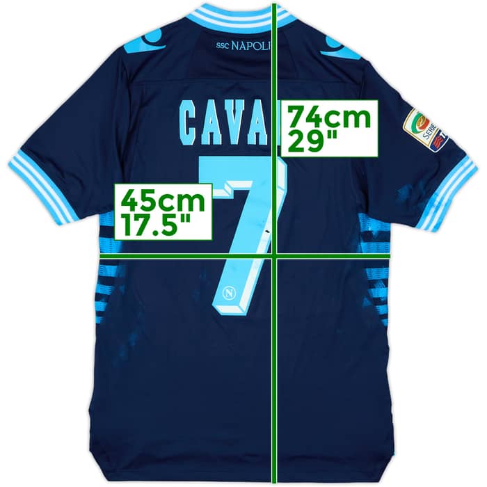 2012-13 Napoli Away Shirt Cavani #7 - 4/10 - (L)