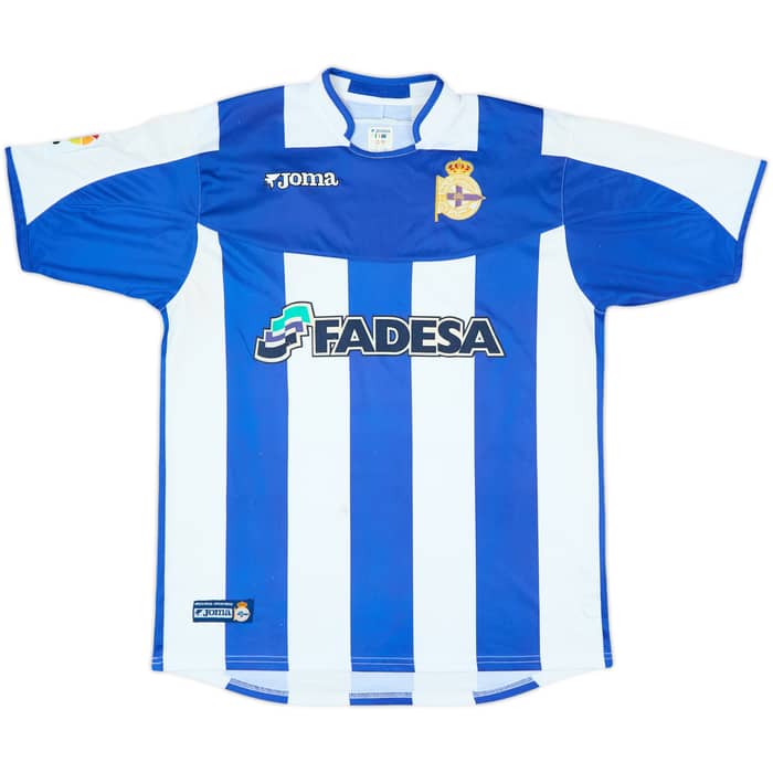 2003-04 Deportivo Home Shirt Valeron #21 - 4/10 - (M)