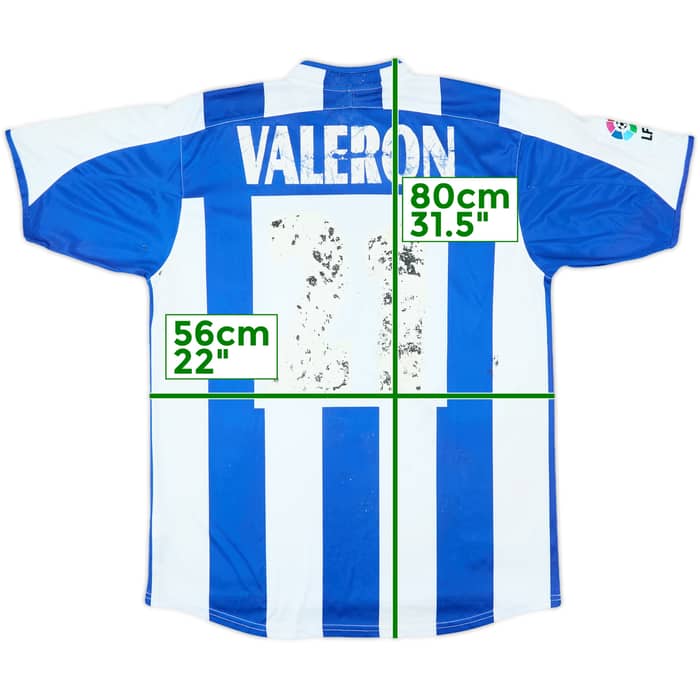 2003-04 Deportivo Home Shirt Valeron #21 - 4/10 - (M)