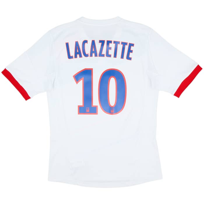 2012-13 Lyon Home Shirt Lacazette #10 - 8/10 - (M)