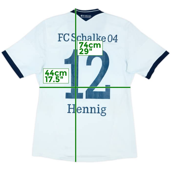 2013-15 Schalke Away Shirt Hennig #12 - 6/10 - (M)