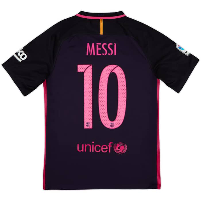 2016-17 Barcelona Away Shirt Messi #10 - 10/10 - (S)