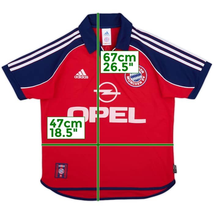 1999-01 Bayern Munich Home Shirt - 9/10 - (Y)