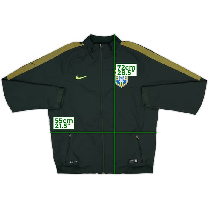 2014-15 Brazil Nike Track Jacket - 9/10 - (L)