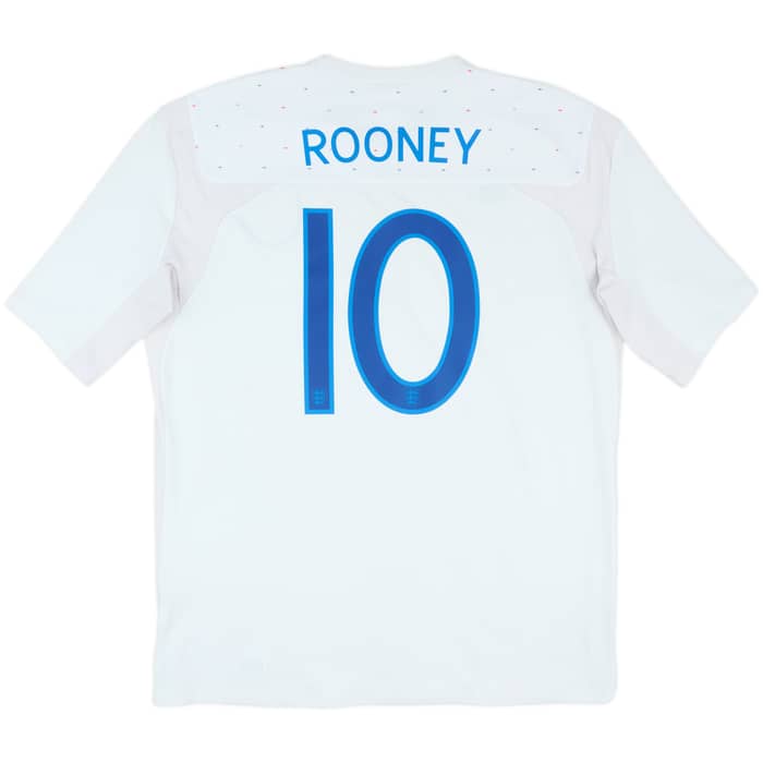 2010-11 England Home Shirt Rooney #10 - 7/10 - (XL)