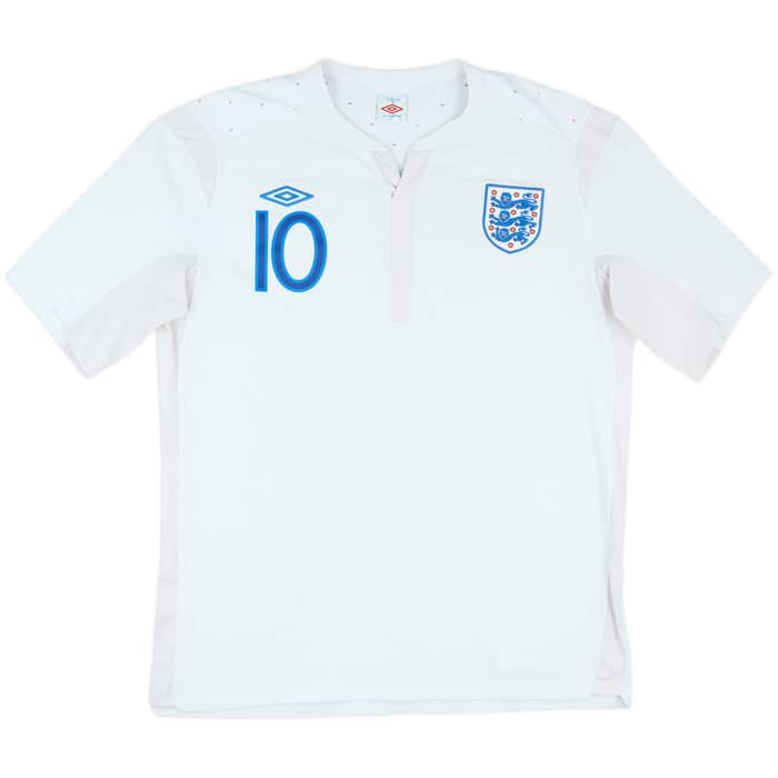 2010-11 England Home Shirt Rooney #10 - 7/10 - (XL)