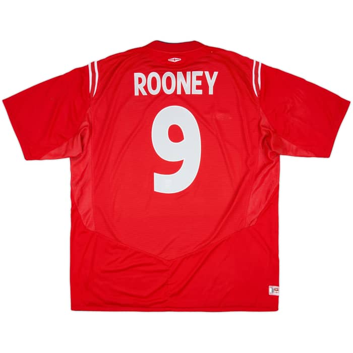 2004-06 England Away Shirt Rooney #9 - 9/10 - (3XL)