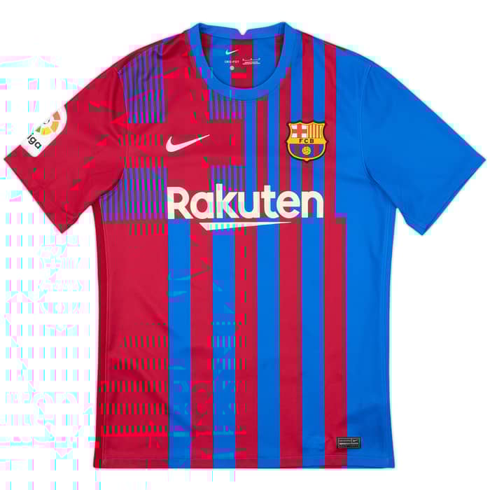 2021-22 Barcelona Home Shirt Ansu Fati #10 - 8/10 - (M)