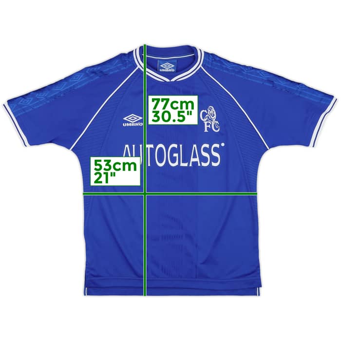 1999-01 Chelsea Home Shirt - 10/10 - (Y)