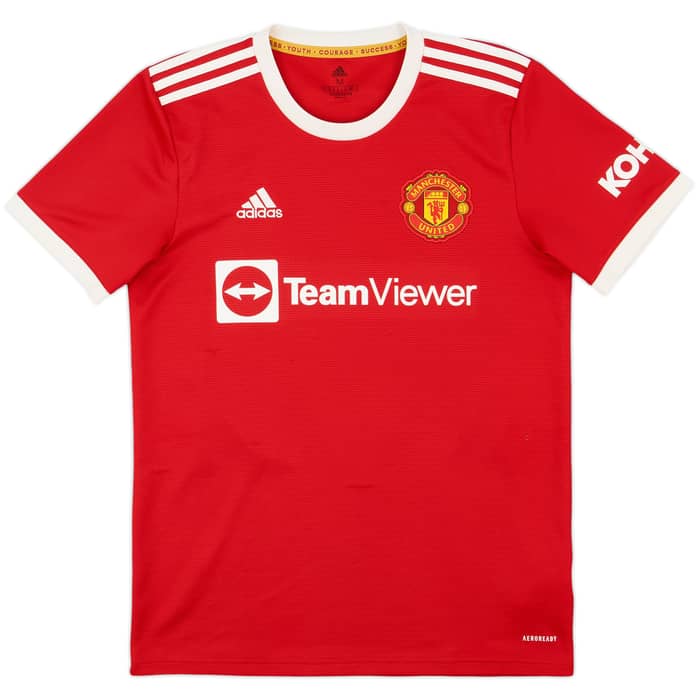2021-22 Manchester United Home Shirt B.Fernandes #18 - 8/10 - (M)