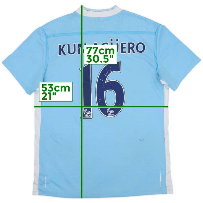 2011-12 Manchester City Home Shirt Kun Aguero #16 - 5/10 - (L)
