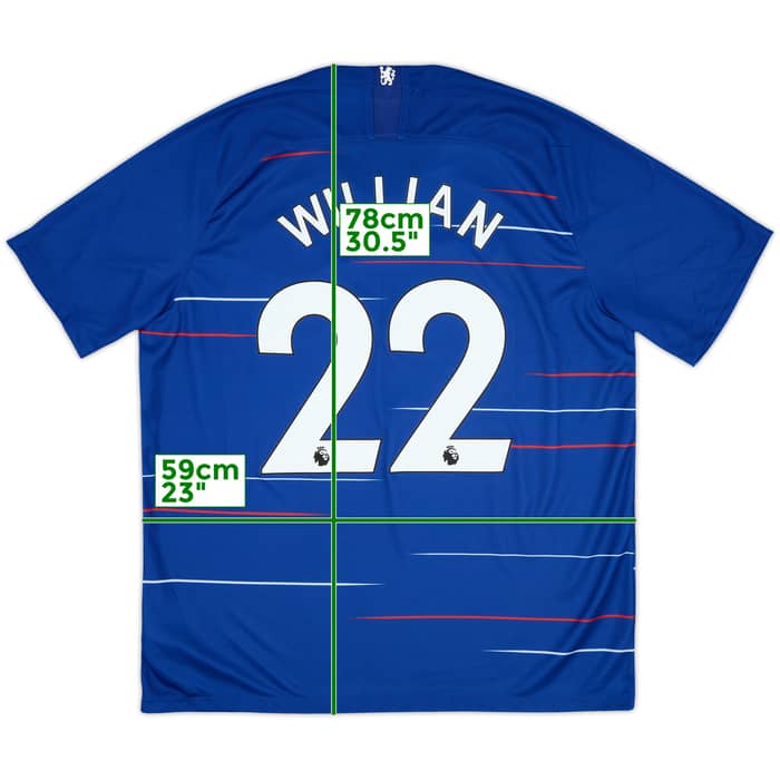 2018-19 Chelsea Home Shirt Willian #22 - 10/10 - (XL)