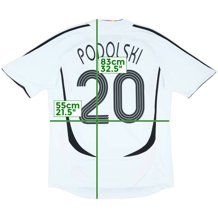 2005-07 Germany Home Shirt Podolski #20 - 7/10 - (L)