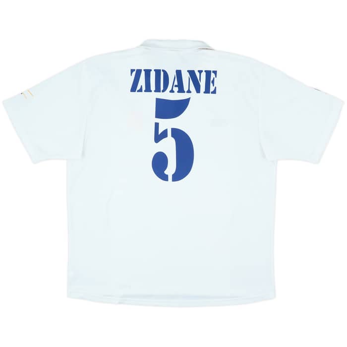 2002-03 Real Madrid Centenary Home Shirt Zidane #5 - 8/10 - (XL)