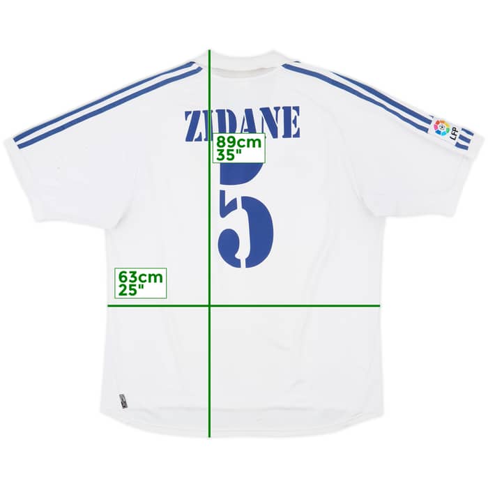 2001 Real Madrid Home Shirt Zidane #5 - 5/10 - (XL)