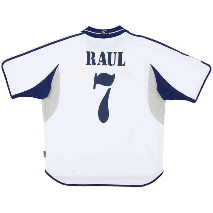 2000-01 Real Madrid Home Shirt Raul #7 - 6/10 - (XL)