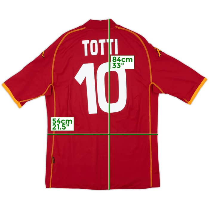 2008-09 Roma Home Shirt Totti #10 - 7/10 - (3XL)