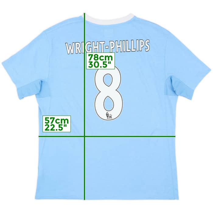 2009-10 Manchester City Home Shirt Wright-Phillips #8 - 6/10 - (L)