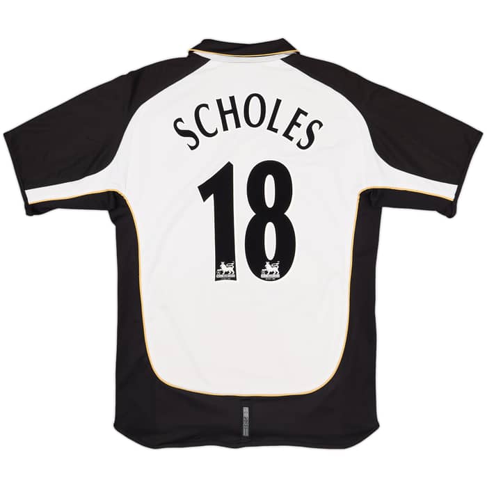 2001-02 Manchester United Centenary Away/Third Shirt Scholes #18 - 5/10 - (L)