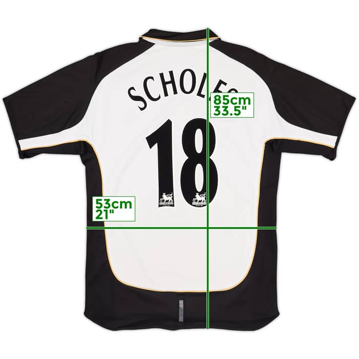 2001-02 Manchester United Centenary Away/Third Shirt Scholes #18 - 5/10 - (L)