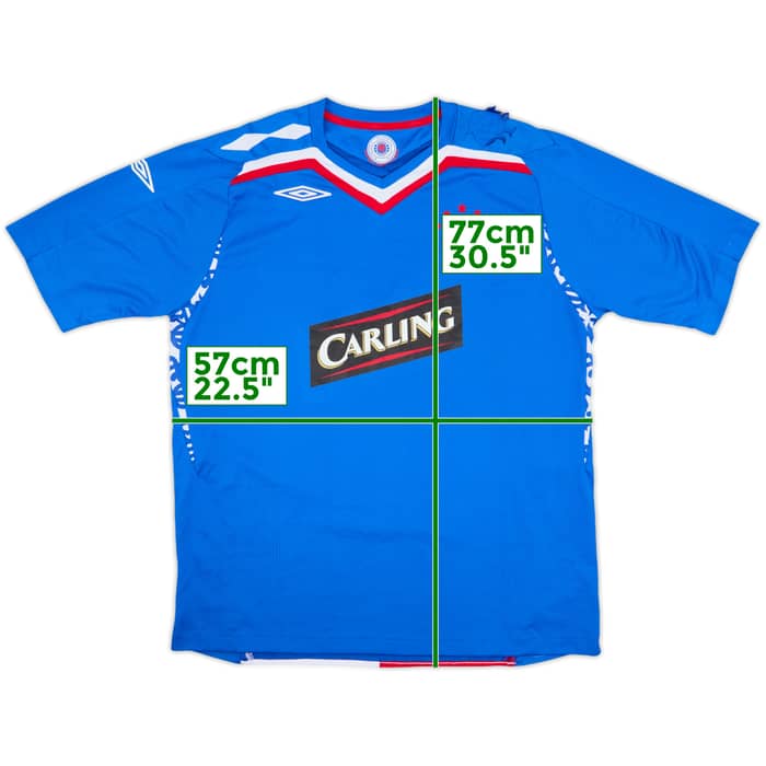 2007-08 Rangers Home Shirt - 6/10 - (XL)