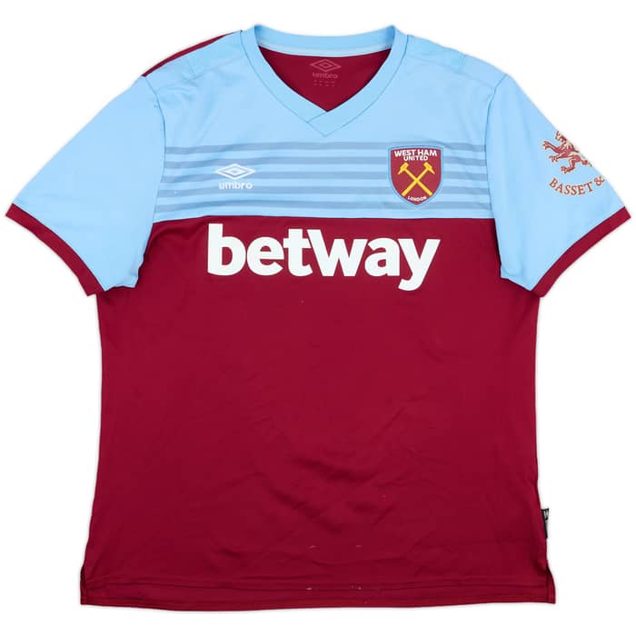 2019-20 West Ham Home Shirt Noble #16 - 5/10 - (XL)