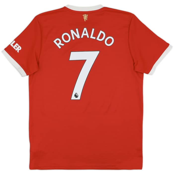 2021-22 Manchester United Home Shirt Ronaldo #7 - 8/10 - (L)