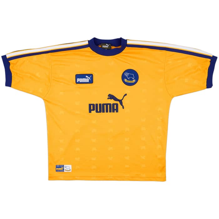 1997-98 Derby County Away Shirt Wanchope #9 - 9/10 - (XL)